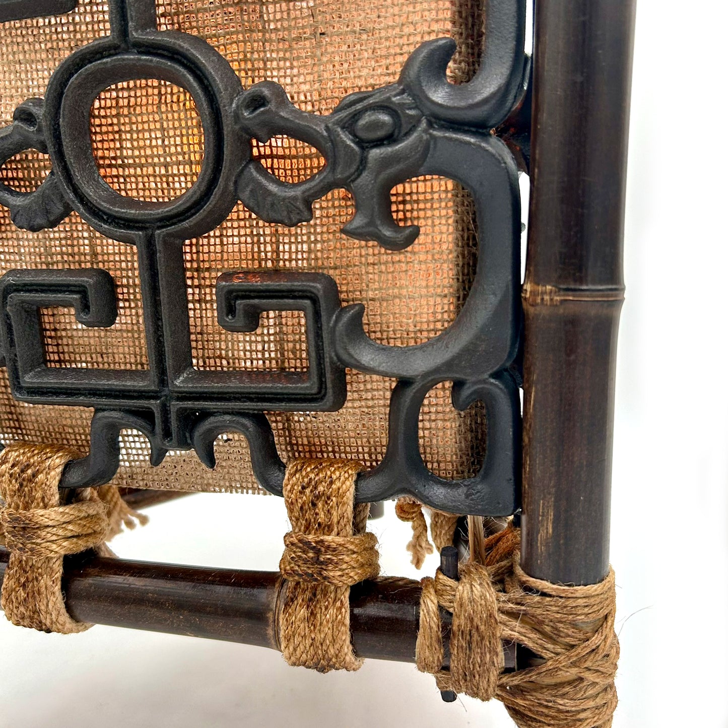 Tiki Breezeway Dragon Tile Bamboo Pendant Lamp