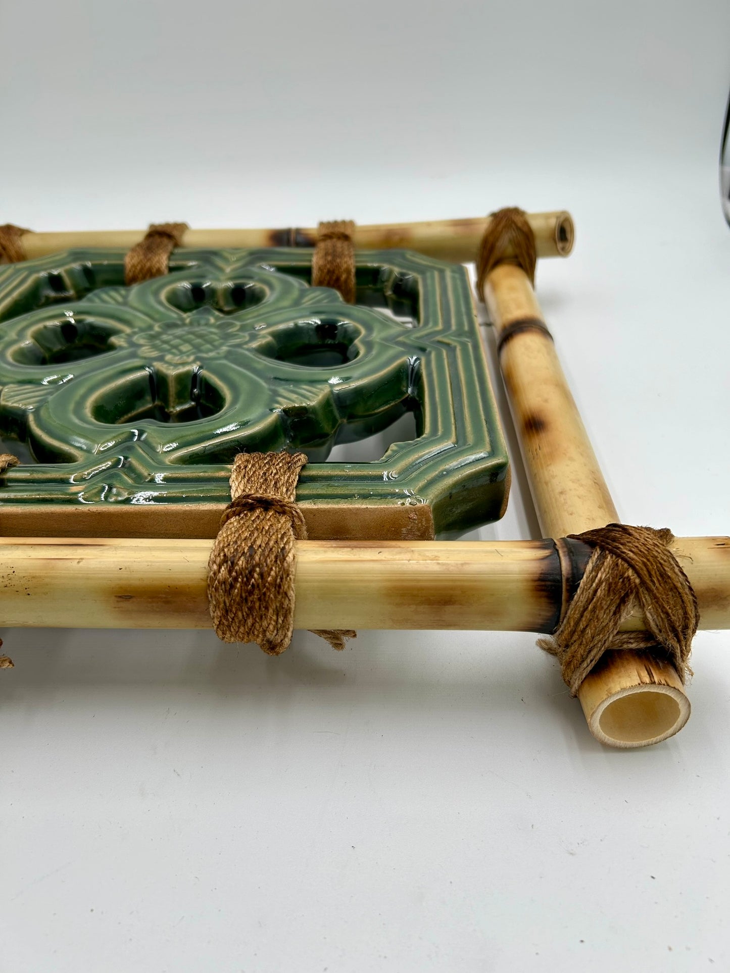 Tiki Jade Breezeway Tile Bamboo Wall Hanging