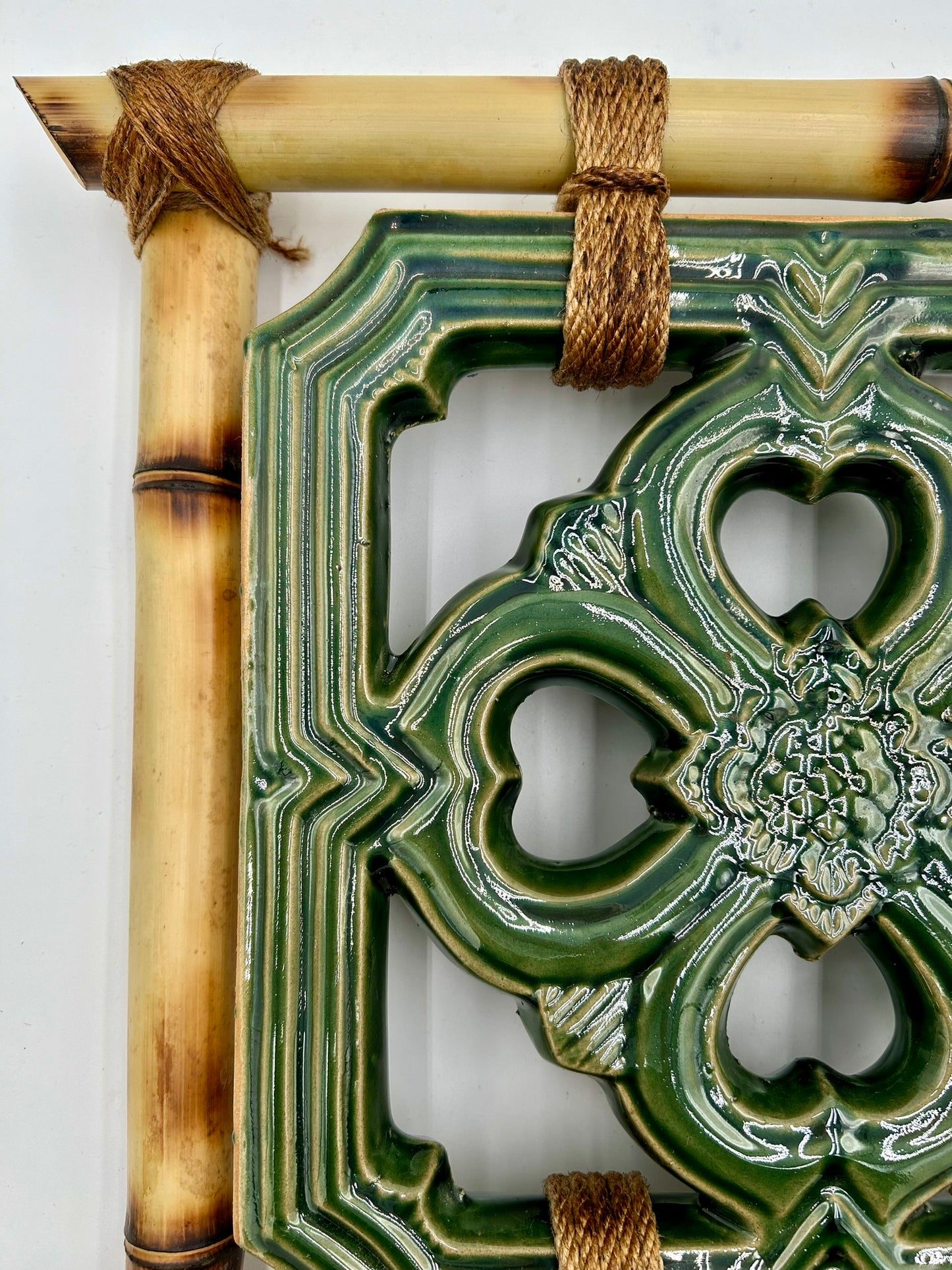 Tiki Jade Breezeway Tile Bamboo Wall Hanging