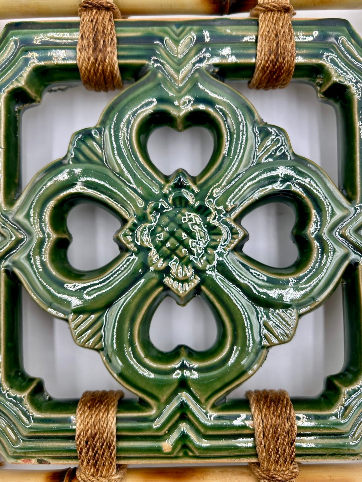 Tiki Jade Breezeway Tile Bamboo Wall Hanging