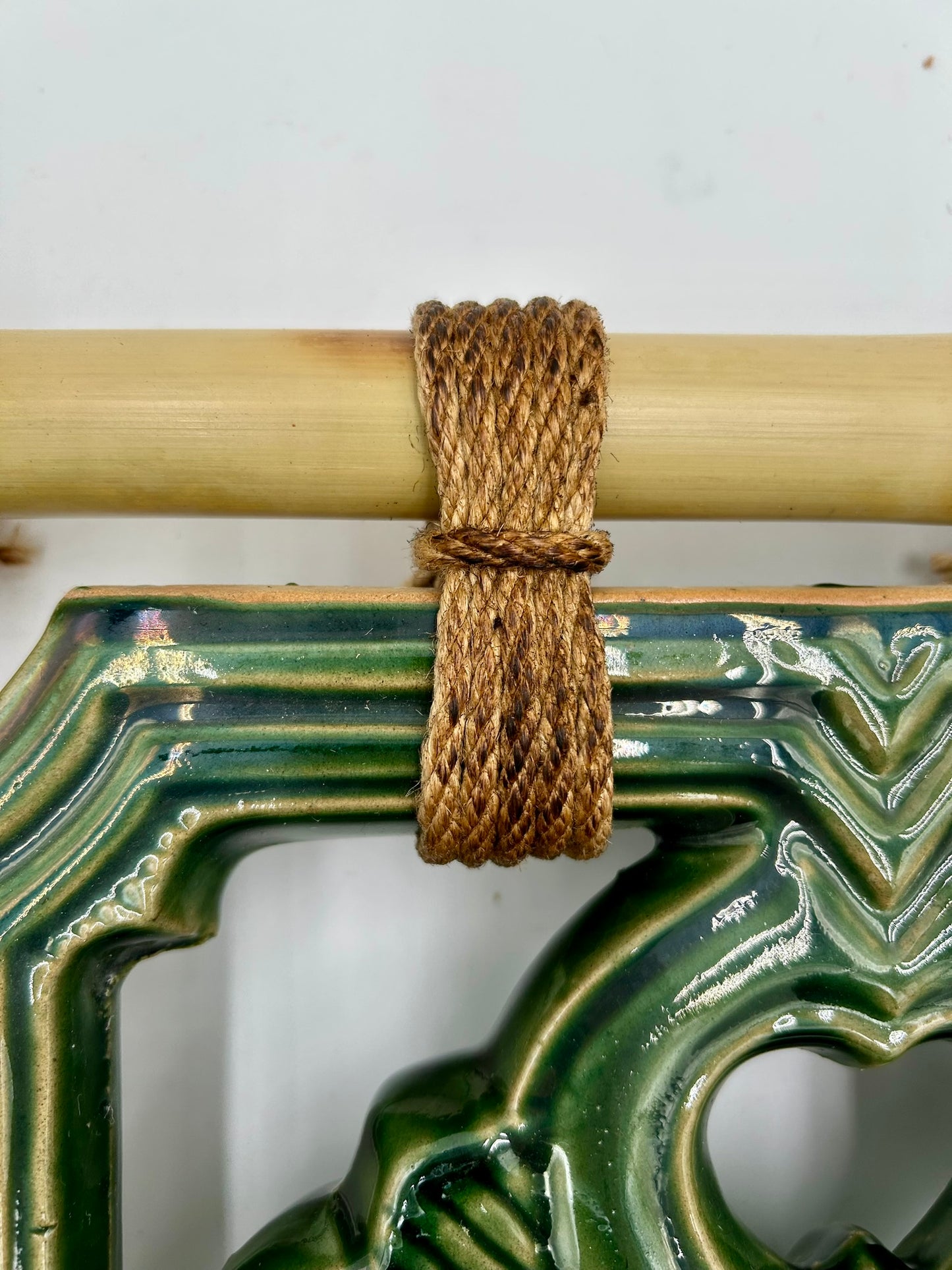 Tiki Jade Breezeway Tile Bamboo Wall Hanging