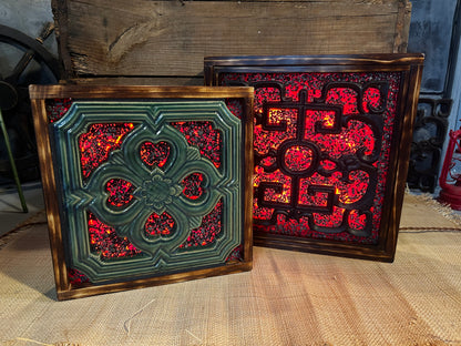 Ember Tile Wall Light - Jade Or Dragon