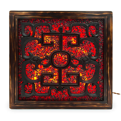 Ember Tile Wall Light - Jade Or Dragon