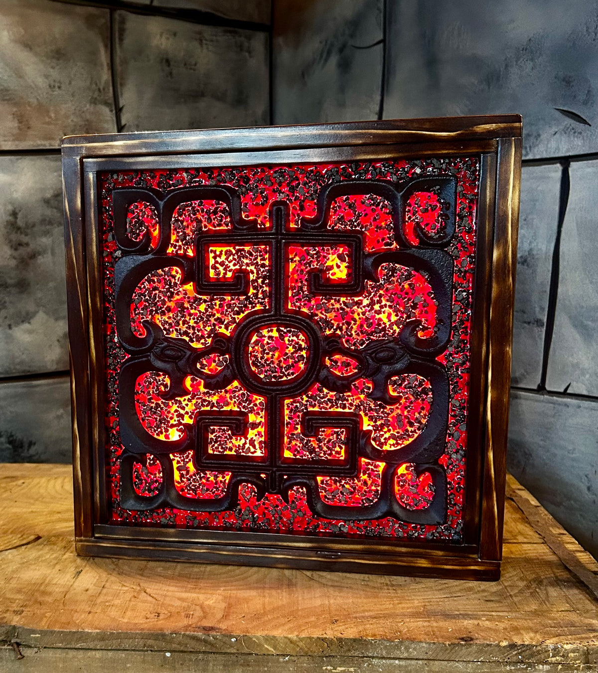 Ember Tile Wall Light - Jade Or Dragon
