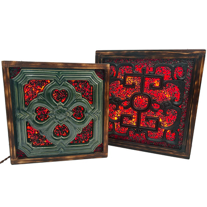 Ember Tile Wall Light - Jade Or Dragon