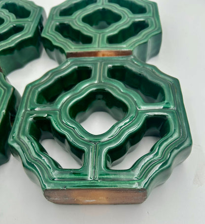 Tiki Jade Breezeway Mini Tiles, Set of Four