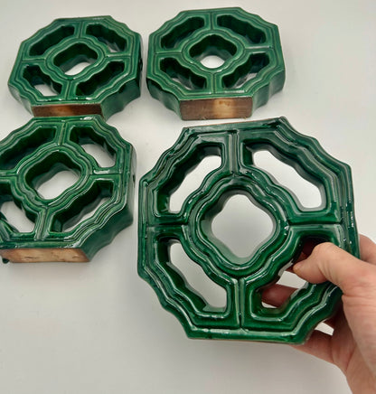 Tiki Jade Breezeway Mini Tiles, Set of Four