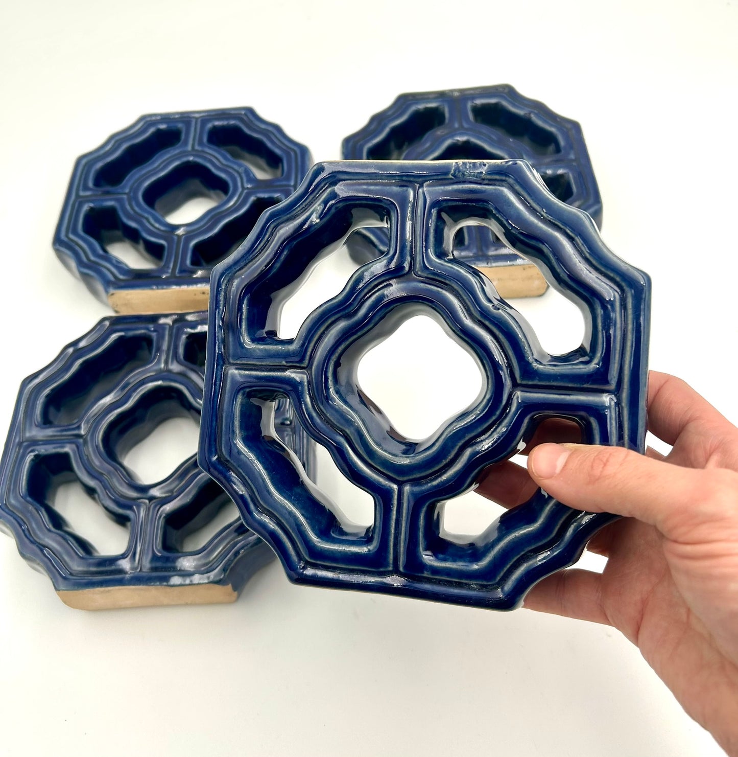 Tiki Jade Breezeway Mini Tiles, Set of Four