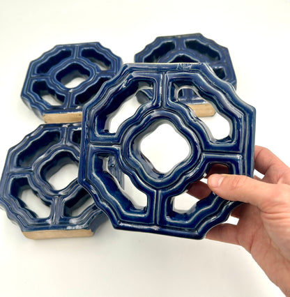 Tiki Jade Breezeway Mini Tiles, Set of Four