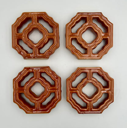 Tiki Jade Breezeway Mini Tiles, Set of Four