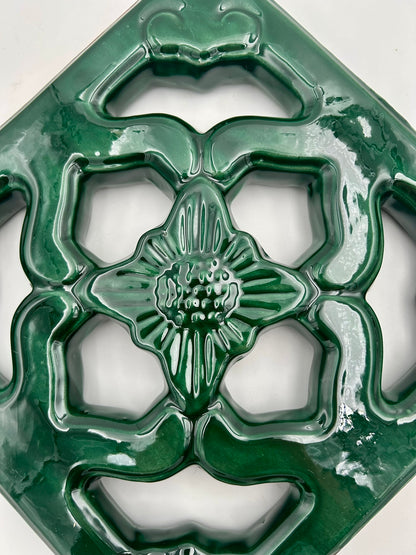 Tiki Jade Breezeway Tile Set of Two, Classic Jade