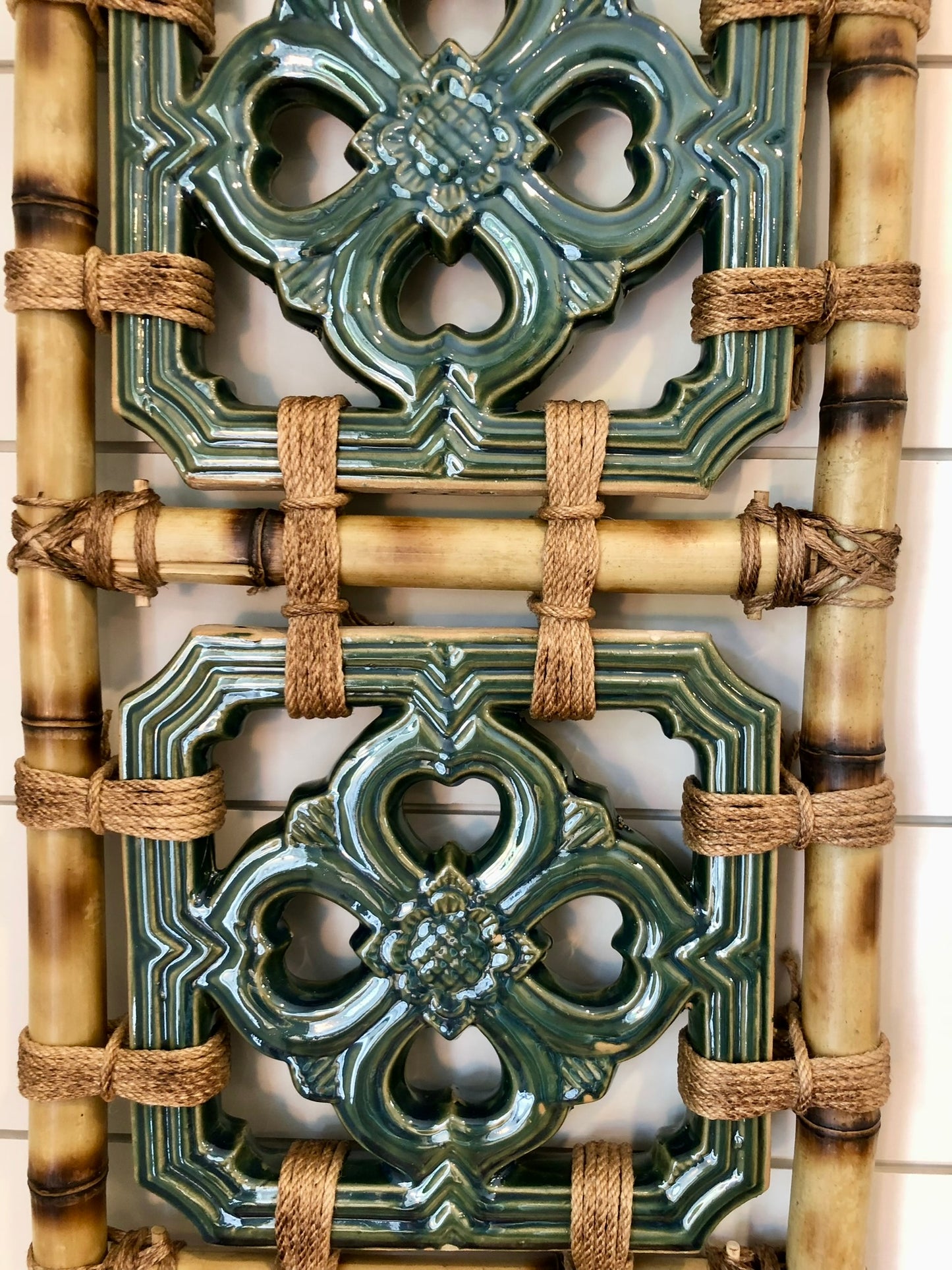 Tiki Jade Breezeway Tile Bamboo Wall Hanging