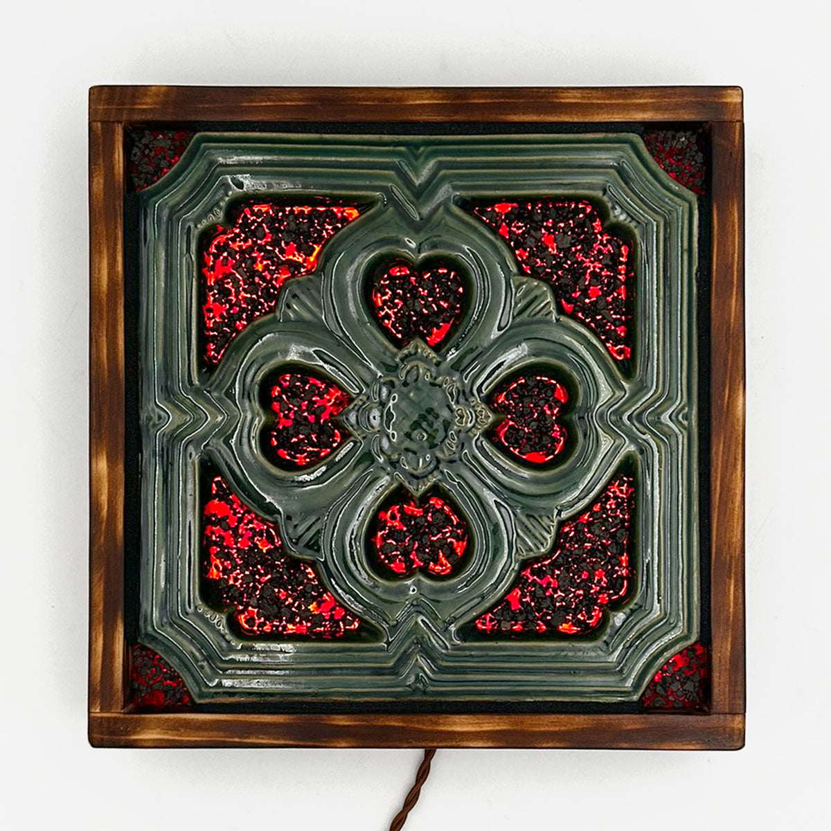 Ember Tile Wall Light - Jade Or Dragon