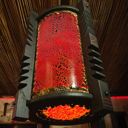 Tiki Bar Lava Lamp Hanging Pendant