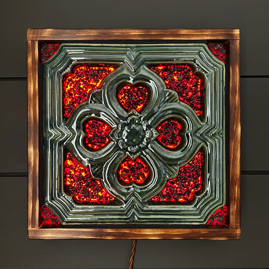 PREORDER - Ember Tile Wall Light - Jade Or Dragon