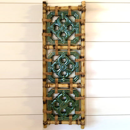 Tiki Jade Breezeway Tile Bamboo Wall Hanging