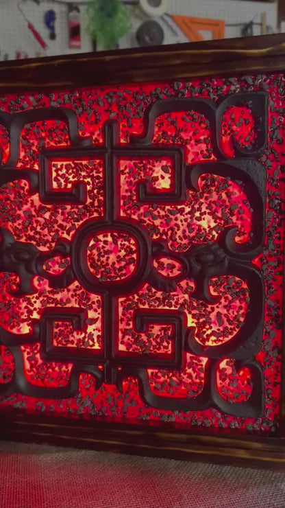 Ember Tile Wall Light - Jade Or Dragon